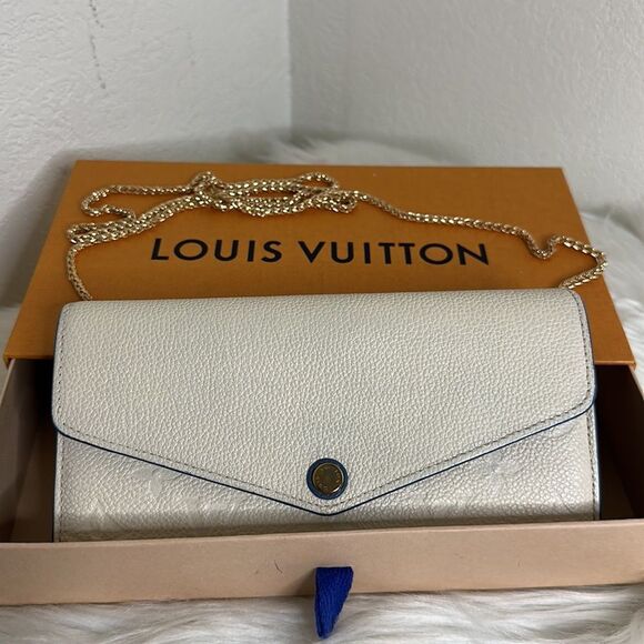 💯Authentic Louis Vuitton Ivory Empreinte Sarah Long Wallet-DIY WOC 🍀 - Picture 16 of 16